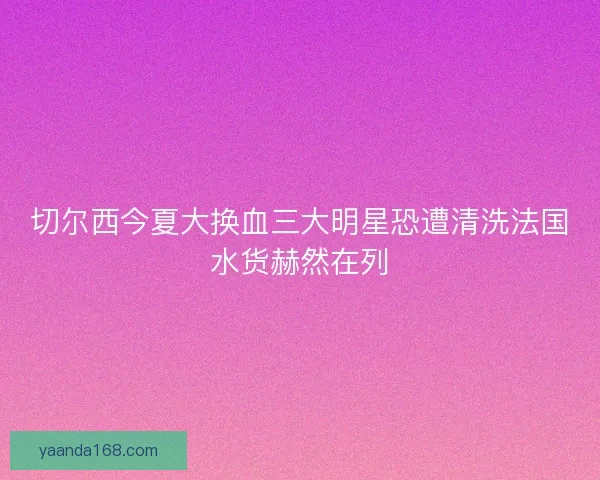 切尔西今夏大换血三大明星恐遭清洗法国水货赫然在列